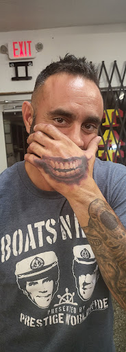 Explore dog outline tattoo ideas, creative tattoo ideas in Seminole, available at Guru Tattoo Company