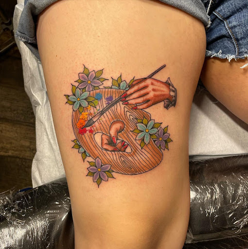 Explore nature tattoo ideas for men, creative tattoo ideas in Kissimmee, available at Fallen Sparrow Tattoo Co