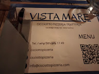 Pizzeria Cicciotto Pizzeria Vista Mare à Naples - menu / carte