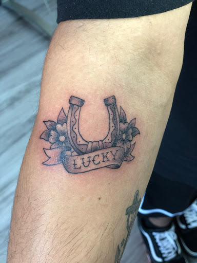 Explore labrador tattoo ideas, creative tattoo ideas in La Habra, available at Raining Ink Tattoo Studio
