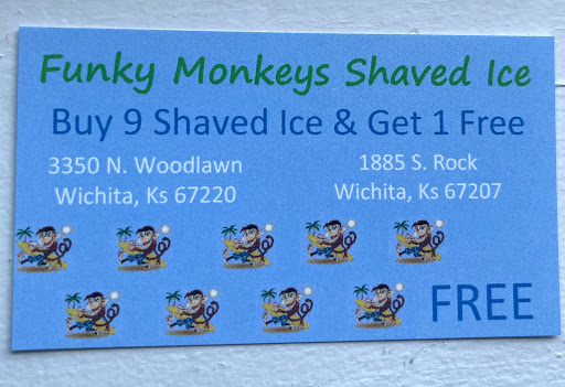 Dessert Restaurant «Funky Monkeys Shaved Ice», reviews and photos, 3350 N Woodlawn Blvd, Wichita, KS 67220, USA