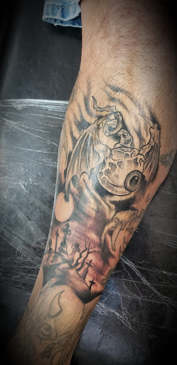 Explore radiohead tattoo ideas, creative tattoo ideas in Garden Grove, available at Dr. Tattoo Studio