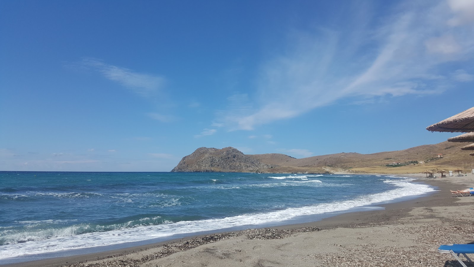 Foto van Evgatis Beach gelegen in een natuurlijk gebied