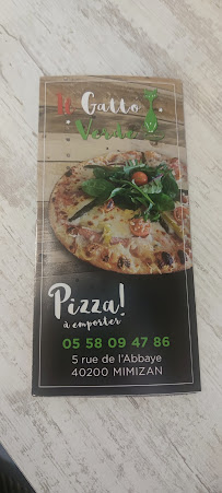Carte du Il Gatto Verde pizzas à emporter mimizan à Mimizan