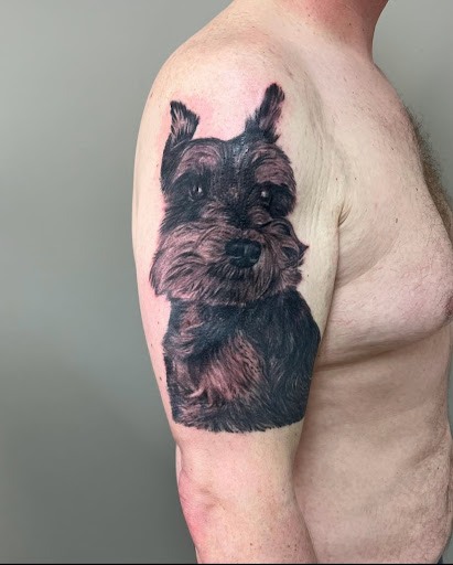 Explore leg sleeve tattoo ideas male, creative tattoo ideas in Kenosha, available at Kenosha Tattoo Company