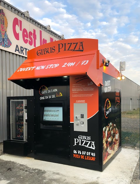 Gibus Pizza distributeur de pizzas 24h/24 7j/7 à Lescar