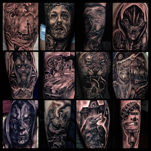 Explore blackbird tattoo ideas, creative tattoo ideas in North Berwick, available at Skull and Snake Tattoo Studio Art Gallery