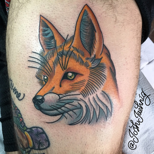 Explore tribal tattoo cover up ideas, creative tattoo ideas in Houghton, available at Bramble & Stag Tattoo Parlour