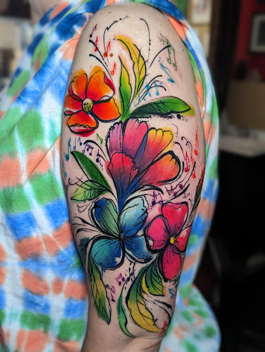 Explore viking sleeve tattoo ideas, creative tattoo ideas in Castle Rock, available at Summit Tattoo and Piercing