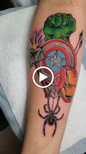 Explore fire dept tattoo ideas, creative tattoo ideas in Libertyville, available at Lucky Seven Tattoo