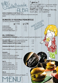 Menu / carte de Birrificio Citabiunda à Neive