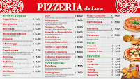 Menu du Pizzeria da Luca à Cassino