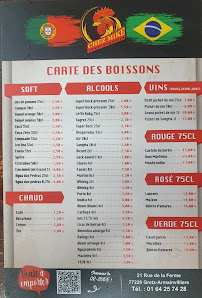 Menu du brasserie restaurant chez mike à Gretz-Armainvilliers