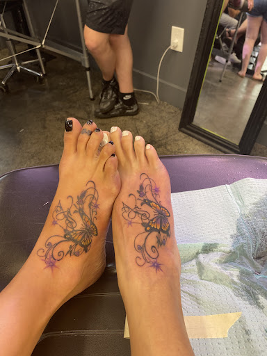 Explore simple space tattoo ideas, creative tattoo ideas in Denver, available at Certified Tattoo Studios
