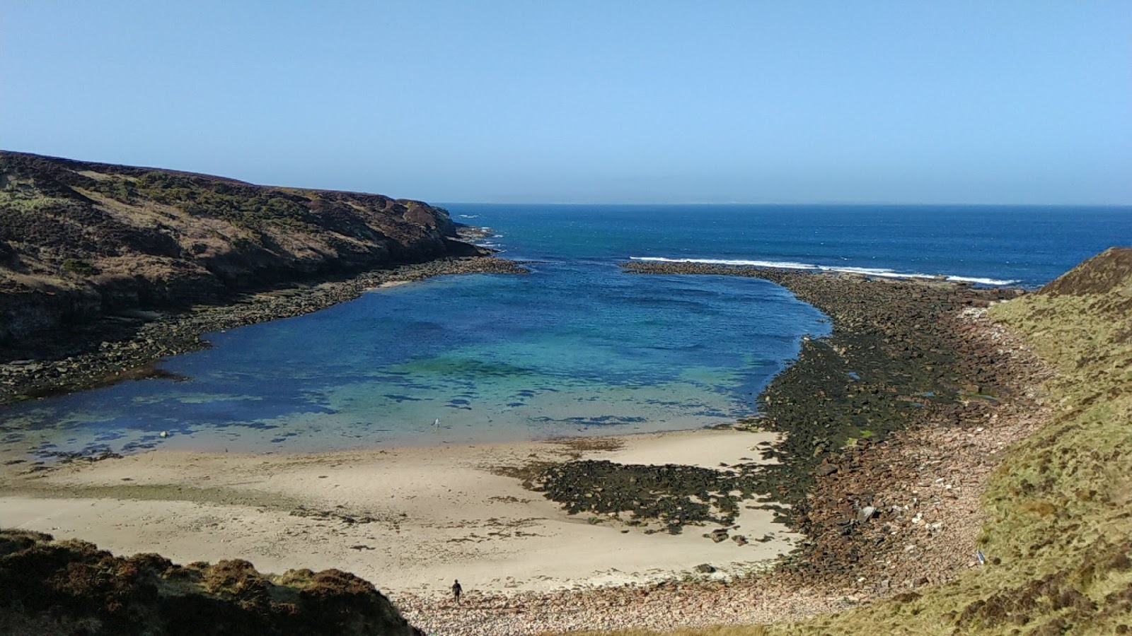 Fotografija Scotlands Haven Beach z kamni površino