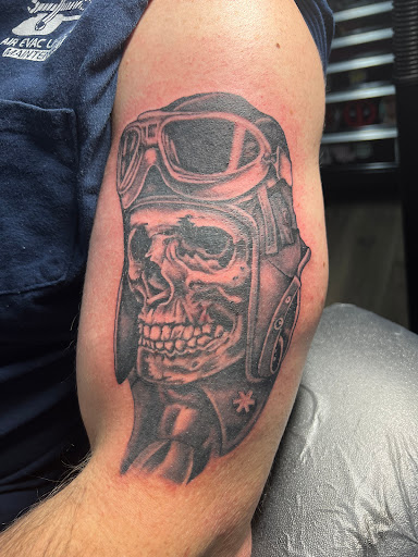 Explore tattoo ideas for thigh, creative tattoo ideas in Manchester, available at Built for Comfort Tattoo Co.