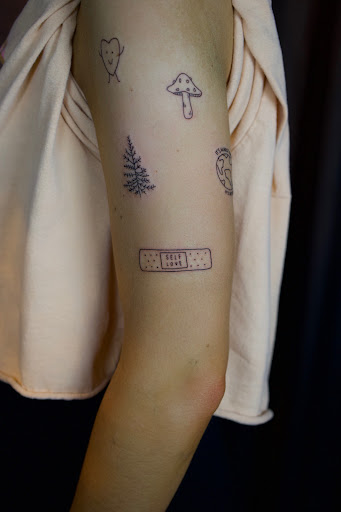 Explore wrist tattoo placement ideas, creative tattoo ideas in Denver, available at Mashroom Studios