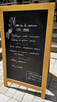 Restaurant Chez Brume à Rennes (la carte)