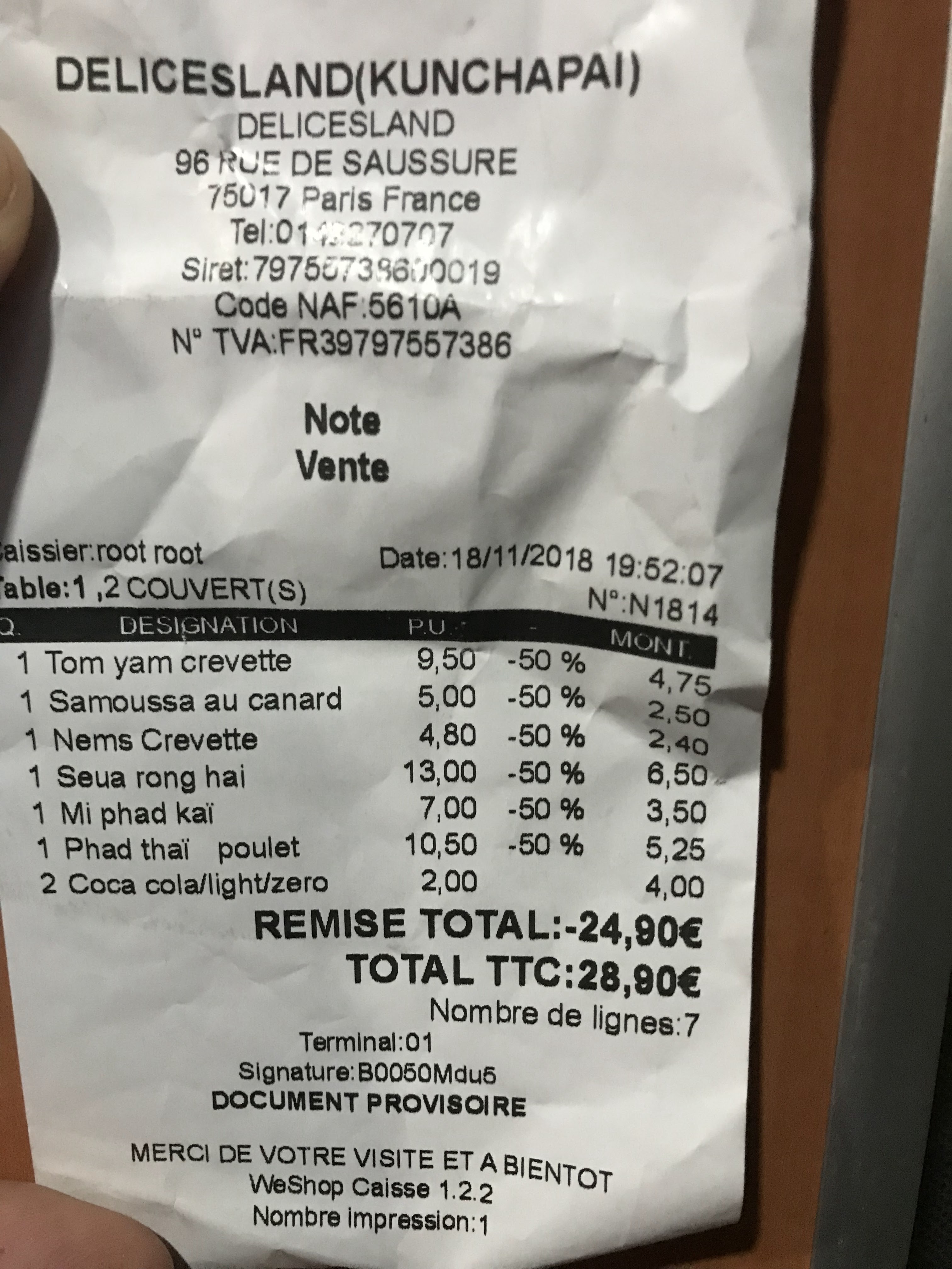 Photo n° 1 de l'avis de Cédric.E fait le 28/11/2018 à 15:32