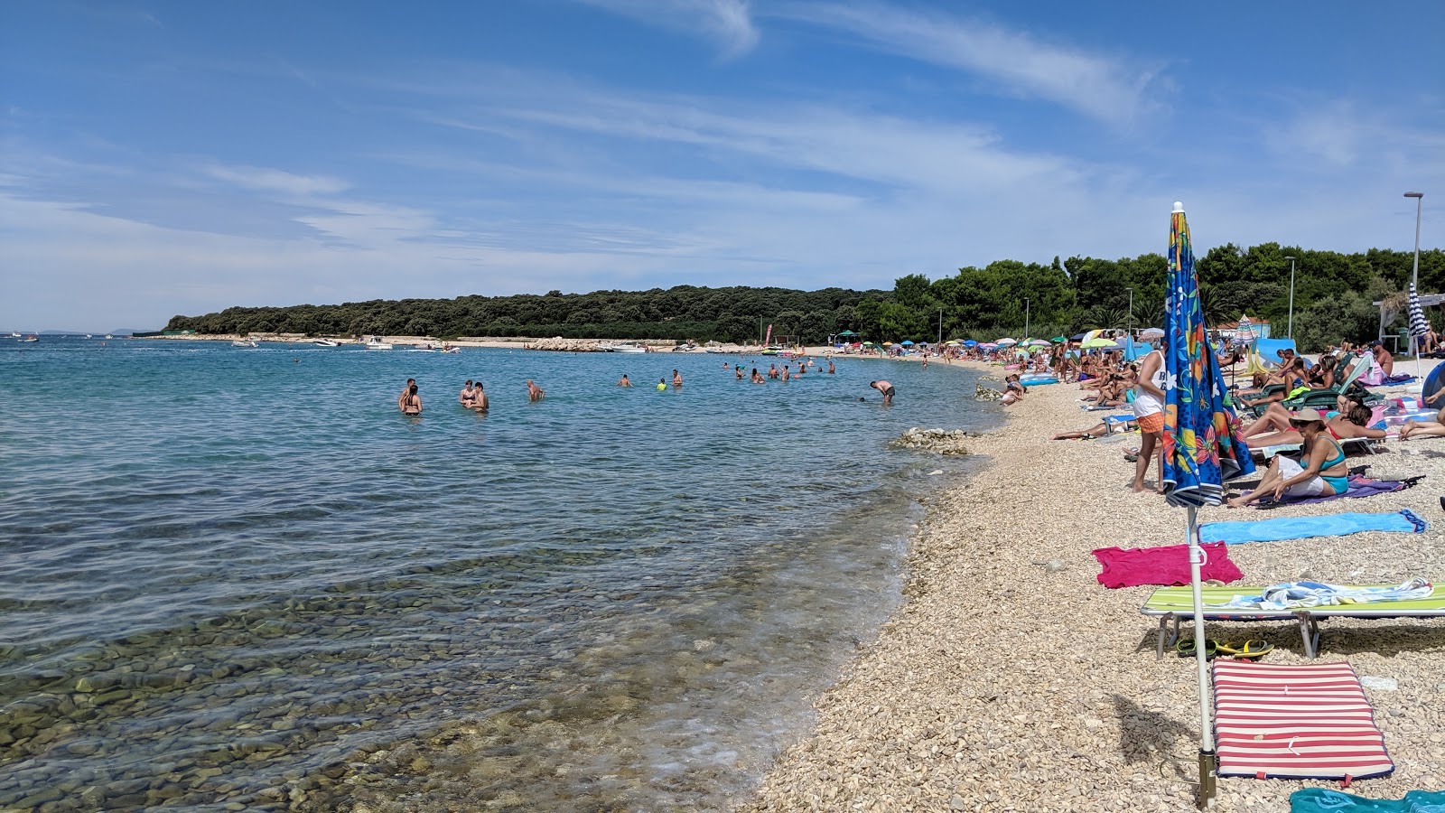 Gajac beach的照片 带有碧绿色纯水表面