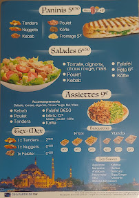 Menu / carte de Istanbul Kebab à Sorgues