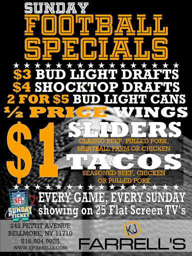 Bar & Grill «KJ Farrells Bar and Grill», reviews and photos, 242 Pettit Ave, Bellmore, NY 11710, USA