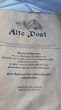 Alte Post à Meersburg carte