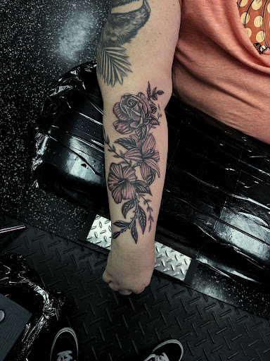 Explore billiards tattoo ideas, creative tattoo ideas in Fort Myers, available at Loyal 2 The Coil Tattoos & Piercings (Edison Mall Location Entrance F)