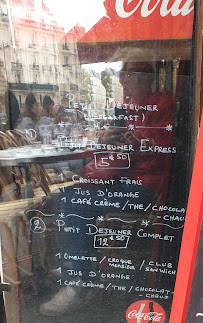 Restaurant L'Ecrin à Paris (la carte)