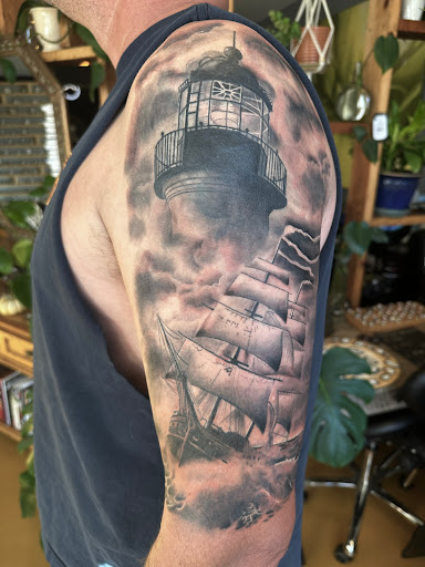 Explore mother and son tattoos ideas, creative tattoo ideas in Prescott, available at Bold as Love Tattoo and Piercing Studio