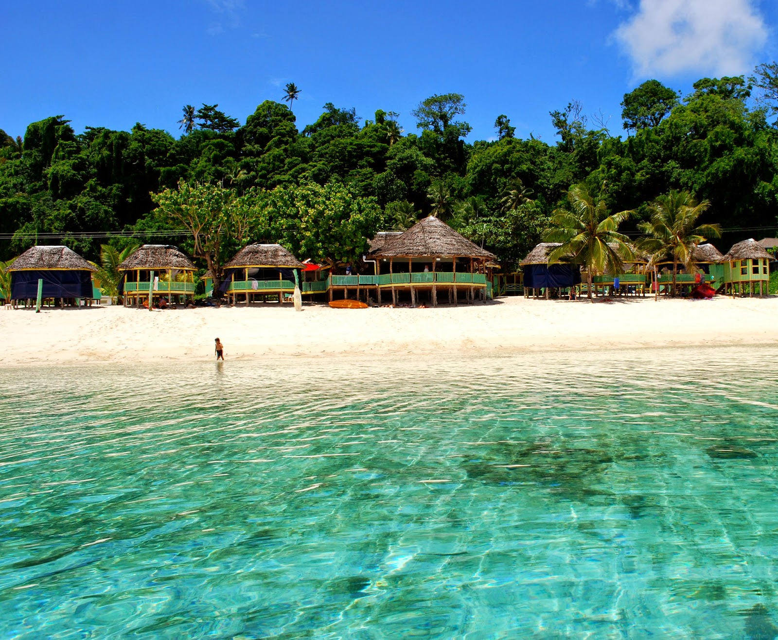Foto van Lalomanu Beach Fales met turquoise puur water oppervlakte