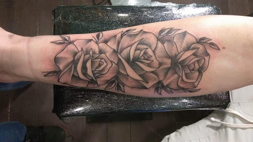 Explore dj tattoo ideas, creative tattoo ideas in Pittsburgh, available at Godspeed Tattoo and Body Piercing