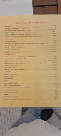 Trattoria La Cantinetta à Fontanelice carte