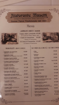 Masetti à Zola Predosa carte