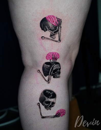 Explore black cat tattoo ideas, creative tattoo ideas in North Brunswick, available at Orpheus Tattoo Studio