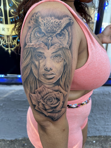 Explore batman sleeve tattoo ideas, creative tattoo ideas in Abington, available at Tattoo Therapy Body Art Studio