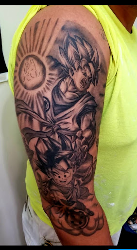 Find leg tattoo ideas for guys for your next unique tattoo in Chicago at Ultimate Sin Tattoo Piercing Parlor