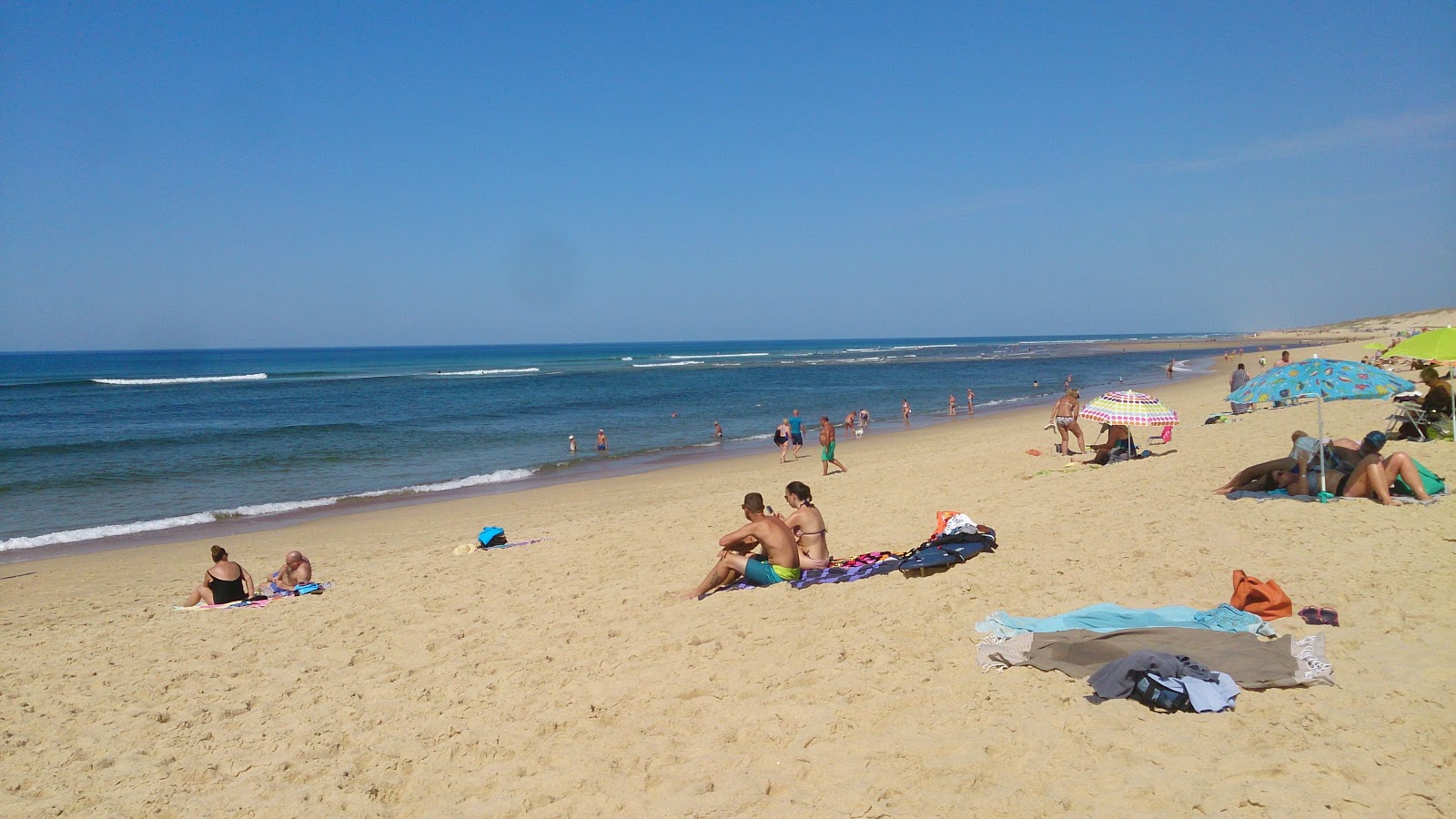 Fotografija Moliets plaža z beli pesek površino