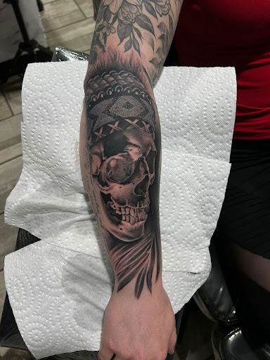Explore christian tattoo ideas for females, creative tattoo ideas in San Antonio, available at Firme Copias Tattoo Studio