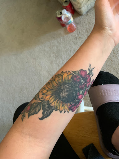 Explore cute dinosaur tattoo ideas, creative tattoo ideas in Molalla, available at Back40Tattoo