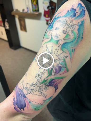 Explore tattoo ideas thigh, creative tattoo ideas in Jefferson, available at Slammin Ink Tattoo