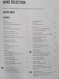 Menu du Brechts Steakhaus à Berlin