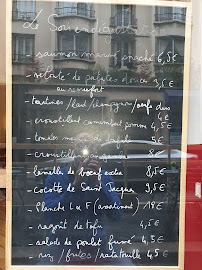 Restaurant français Un Amour de Bistro à Paris - menu / carte