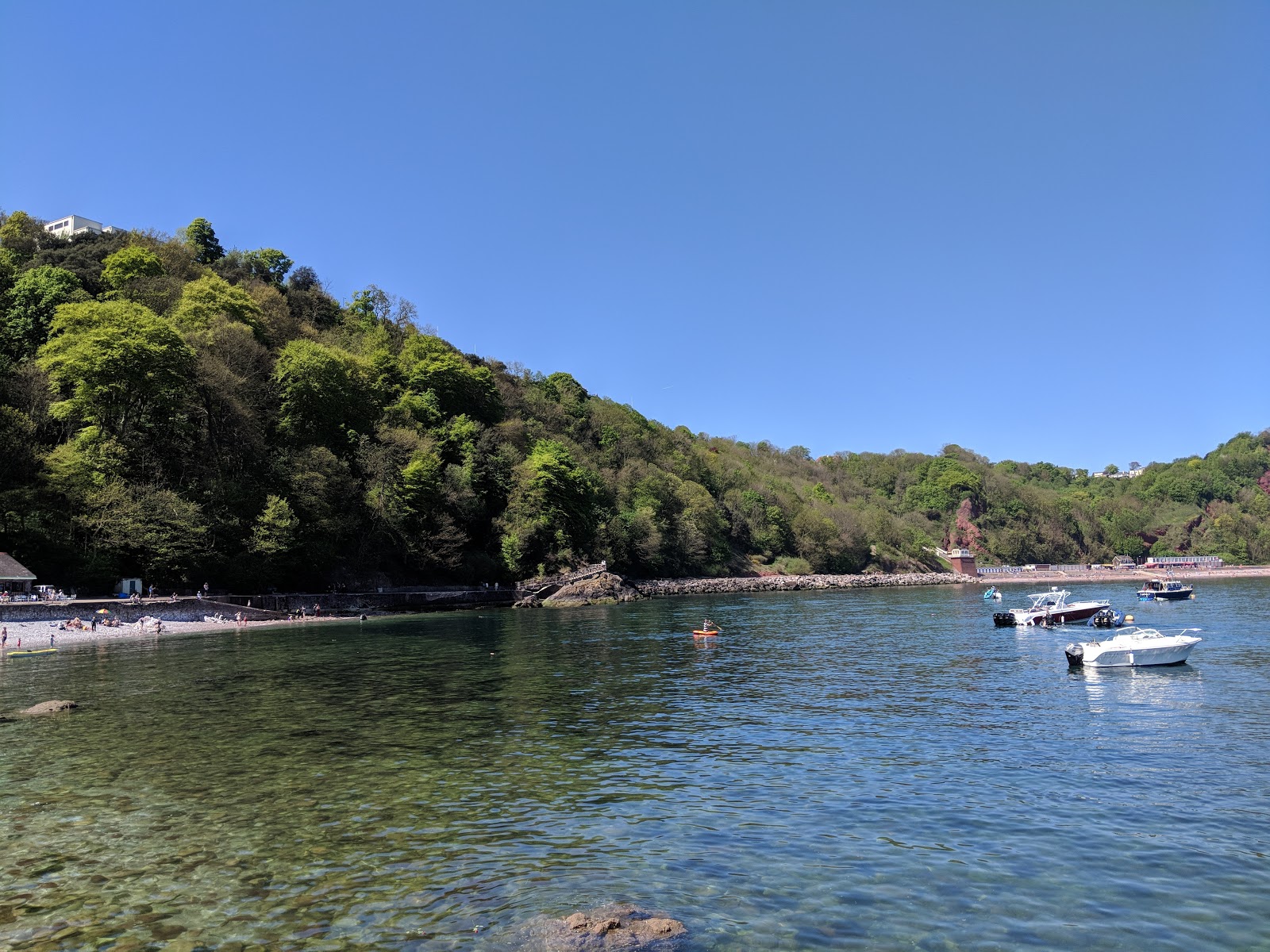 Photo of Babbacombe beach and the settlement