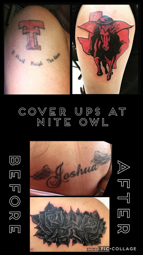 Explore microphone tattoo ideas, creative tattoo ideas in San Antonio, available at Nite Owl Tattoo Studio