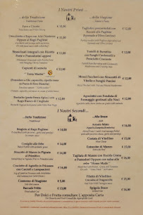 Menu / carte de L'Antica Locanda à Noci