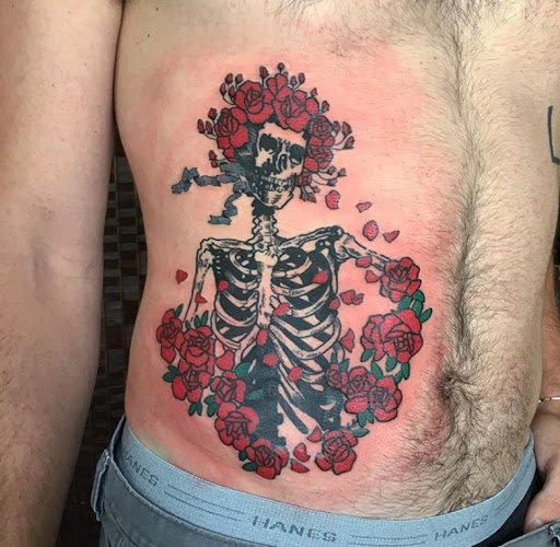 Explore female side tattoo ideas, creative tattoo ideas in Lawrence, available at Standard Electric Tattooing