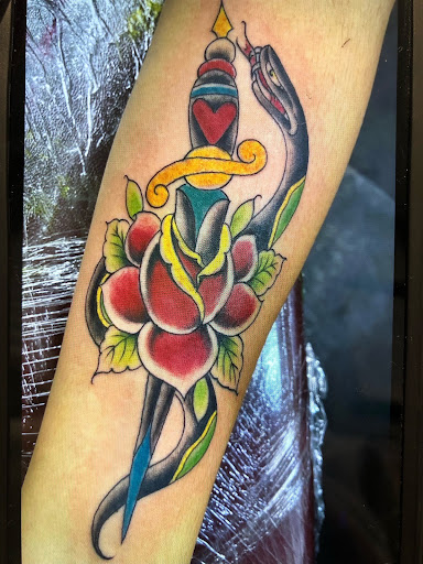 Explore coyote tattoo ideas, creative tattoo ideas in Roseville, available at Emerald Tattoo & Piercing - Roseville