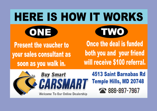 Used Car Dealer «CarSmart», reviews and photos, 4513 St Barnabas Rd, Temple Hills, MD 20748, USA