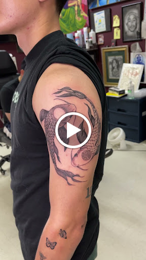 Explore ideas for thigh tattoos, creative tattoo ideas in San Diego, available at Wylde Sydes Tattoo & Body Piercing